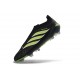 Scarpa Nuovo adidas Predator Elite Laceless FG Nero Verde Lime