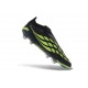 Scarpa Nuovo adidas Predator Elite Laceless FG Nero Verde Lime