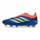 Scarpa Nuovo adidas Predator Elite Laceless FG Blu Arancione Verde Lime
