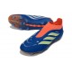Scarpa Nuovo adidas Predator Elite Laceless FG Blu Arancione Verde Lime