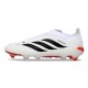 Scarpa Nuovo adidas Predator Elite Laceless FG Bianco Rosso Nero