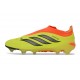 Scarpa Nuovo adidas Predator Elite Laceless FG Giallo Arancio Nero