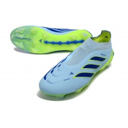 Scarpa Nuovo adidas Predator Elite Laceless FG Blu