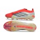 Scarpa Nuovo adidas Predator Elite Laceless FG Rosso Bianco Nero