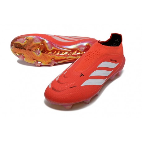 adidas Scarpe da Calcio Predator Elite LL FG Rosso Bianco