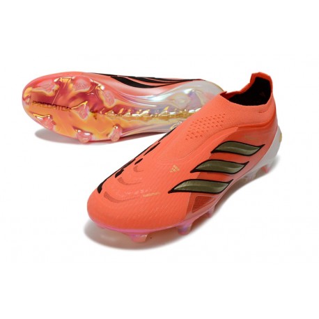 adidas Scarpe da Calcio Predator Elite LL FG Solar Turbo Thermal Chrome Nero Core