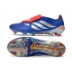 adidas Predator Elite Foldover Tongue FG Blu Argento Rosso