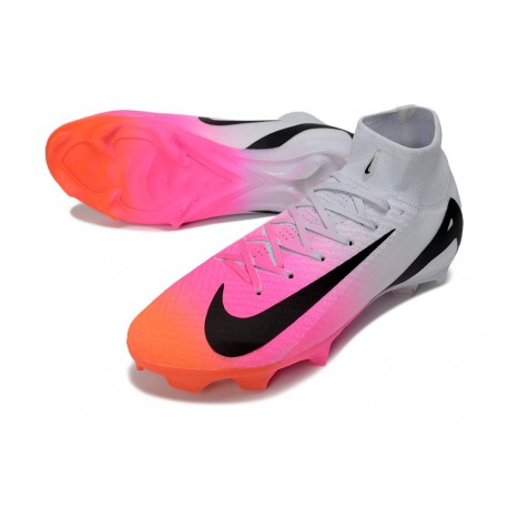 Nike Air Zoom Mercurial Superfly 10 Elite FG Rosa Bianco Nero