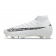 Nike Air Zoom Mercurial Superfly 10 Elite FG Bianco Nero