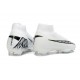 Nike Air Zoom Mercurial Superfly 10 Elite FG Bianco Nero