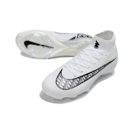 Nike Air Zoom Mercurial Superfly 10 Elite FG Bianco Nero