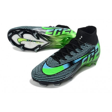 Nike Air Zoom Mercurial Superfly 10 Elite FG Nero Verde