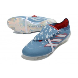adidas Predator Elite Foldover Tongue FG Ray Blu Bianco Rosso