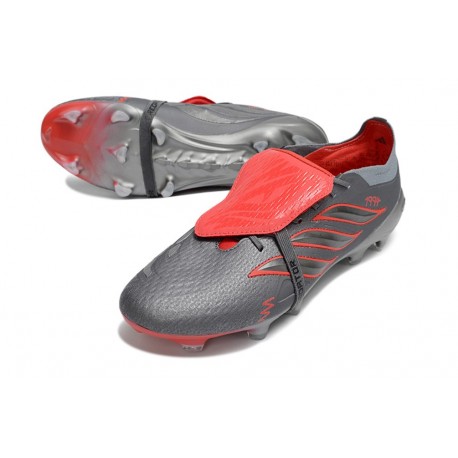 adidas Predator Elite Foldover Tongue FG Grigio Rosso