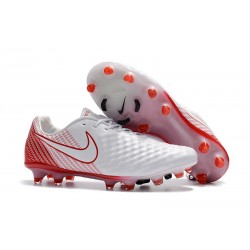 Scarpe da calcio Nike Magista Opus II FG - Bianco Rosso