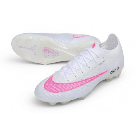 Scarpa da Calcio Nike Mercurial Vapor 17 Elite FG CR7 Bianco Rosa