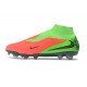 Nike Phantom 6 Elite High FG Scarpe Hot Punch Nero Verde Strike
