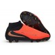 Nike Phantom 6 Elite High FG Scarpe BRT Cremisi Sfumato Nero