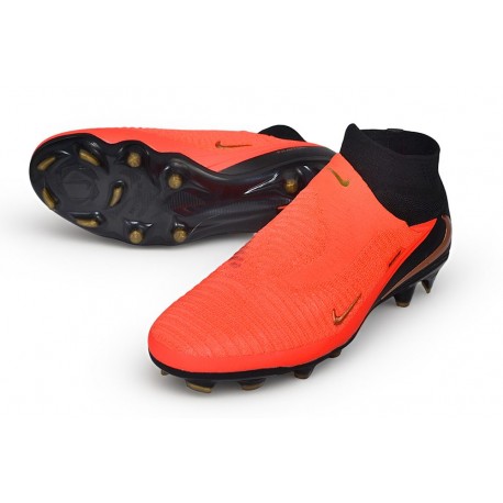 Nike Phantom 6 Elite High FG Scarpe BRT Cremisi Sfumato Nero