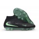 Nike Phantom 6 Elite High FG Scarpe Nero Verde trasparente