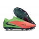 Scarpe da Calcio Nike Phantom 6 Elite Low FG Hot Punch Nero Verde Strike