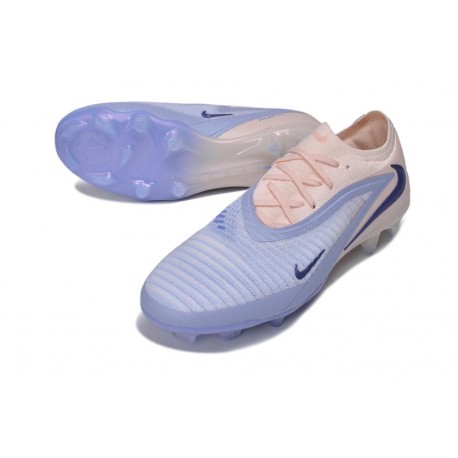 Scarpe da Calcio Nike Phantom 6 Elite Low FG Blu Lavanda Pesca pallido