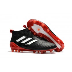 Adidas ACE 17+ PureControl FG Scarpe da Calcio - Nero Rosso Bianco