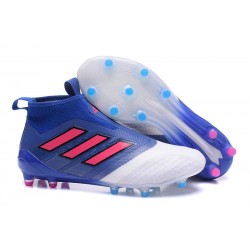 Scarpa Adidas ACE 17+ PureControl FG Uomo - Blu Bianco Rosa