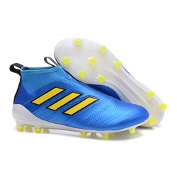 Scarpa Adidas ACE 17+ PureControl FG Uomo - Blu Giallo