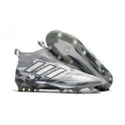 Scarpa Adidas ACE 17+ PureControl FG Uomo - Grigio Bianco