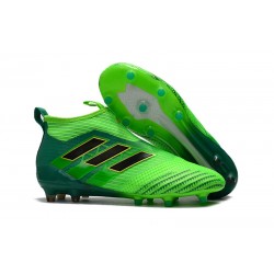 Scarpa Adidas ACE 17+ PureControl FG Uomo - Verde Nero