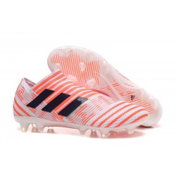 Adidas Nemeziz Messi 17 + 360 Agility FG - Bianco Arancio Nero