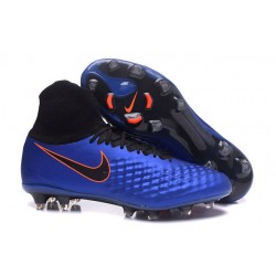 Nike Nuove Magista Obra II FG Scarpini da Calcio - Blu Nero