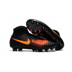 Nike Nuove Magista Obra II FG Scarpini da Calcio - Nero Arancio