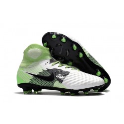 Nike Magista Obra II Dynamic Fit FG Scarpa - Bianco Nero Verde