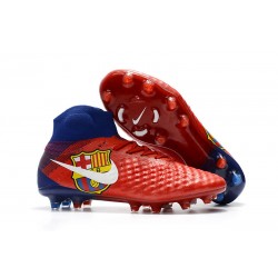 Nike Magista Obra II Dynamic Fit FG Scarpa - Barcelona Rosso