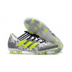 adidas Nemeziz Messi 17.1 FG Scarpe da Calcio - Bianco Nero Giallo