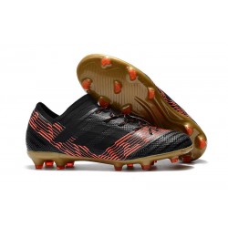 adidas Nemeziz Messi 17.1 FG Scarpe da Calcio - Nero Rosso Oro