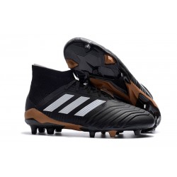 adidas Predator 18.1 FG Scarpe da Calcio - Nero Bianco Oro