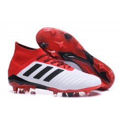 adidas Predator 18.1 FG Scarpe da Calcio - Bianco Rojo Nero