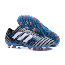 adidas Nemeziz Messi 17.1 FG Scarpe da Calcio - Grigio Blu Nero