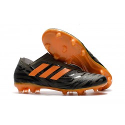 Scarpe Nuovo Adidas Nemeziz 17 + 360 Agility FG - Nero Arancio