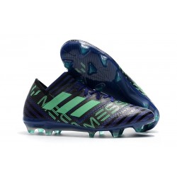 Scarpa Nuovo adidas Nemeziz Messi 17.1 FG Blu Verde