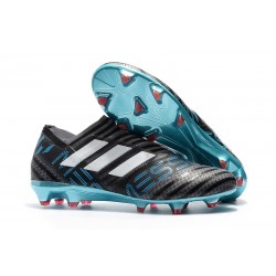 Scarpe Nuovo Adidas Nemeziz 17 + 360 Agility FG - Nero Bianco Blu