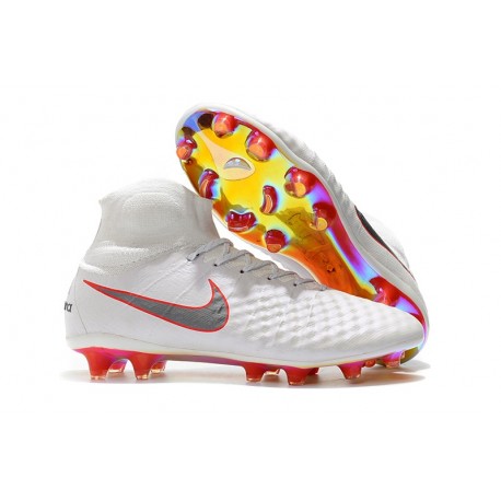 Nike Scarpe da Calcio Magista Obra II DF FG - Bianco Rosso