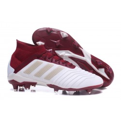 Scarpa Uomo adidas Predator 18.1 FG Bianco Rosa