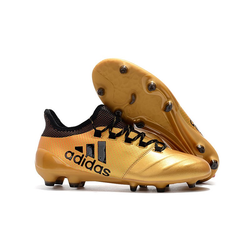 Adidas Scarpe Calcio X 17.1 FG Techfit - Oro Nero