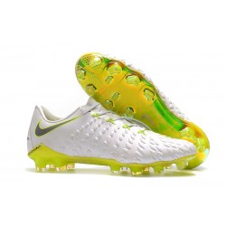 Nike Hypervenom Phantom 3 FG Scarpe Per Terreni - Bianco Gris