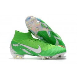 Scarpe Nuovo Nike Mercurial Superfly VI 360 Elite FG (Verde Argento)