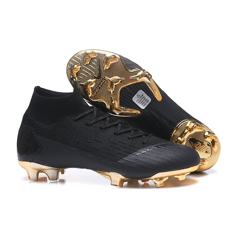 Scarpe Nuovo Nike Mercurial Superfly VI 360 Elite FG (Nero Oro)